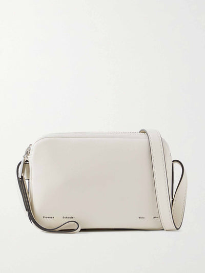 Proenza Schouler White Label White leather camera bag at Collagerie
