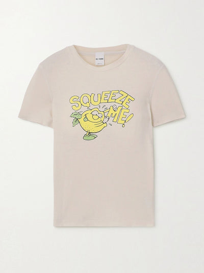 re/done cotton jersey squeeze me tshirt at Collagerie