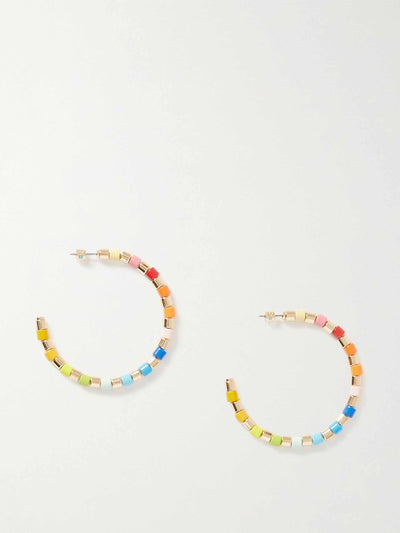 Roxanne Assoulin Multi-coloured hoop earrings at Collagerie