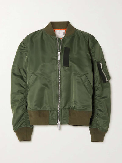 sacai Shell bomber jacket at Collagerie