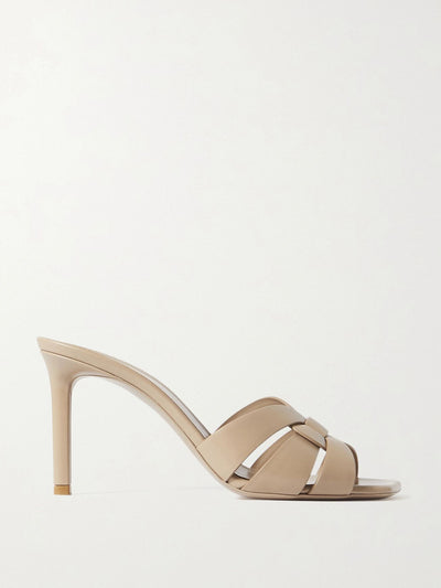 Saint Laurent Beige leather heels at Collagerie