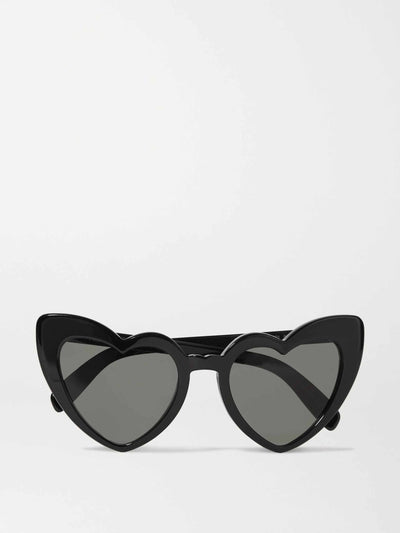 Saint Laurent Heart shaped black sunglasses at Collagerie