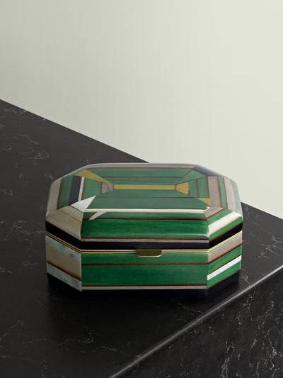 Silvia Furmanovich Marquetry wood jewellery box at Collagerie