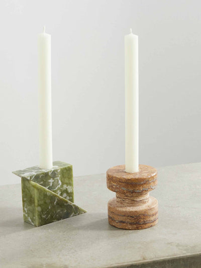 Soho Home Marble Ambra candle holder (set of 2) at Collagerie