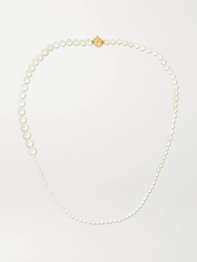 Sophie Bille Brahe 14kt gold pearl necklace at Collagerie