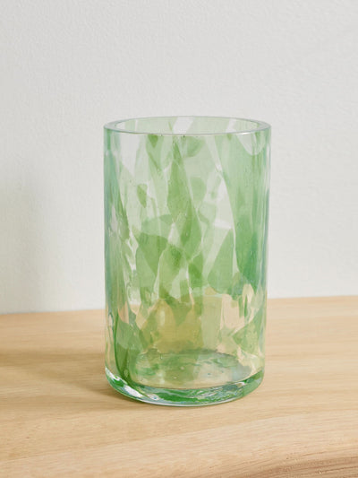 Stories Of Italy Watercolor jade tall Murano glass vase at Collagerie