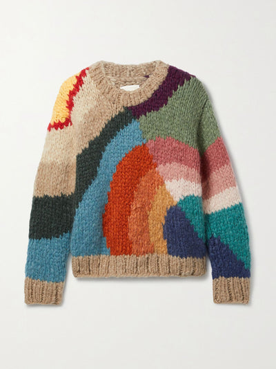 Suzie Kondi Intarsia knit  cashmere  jumper at Collagerie