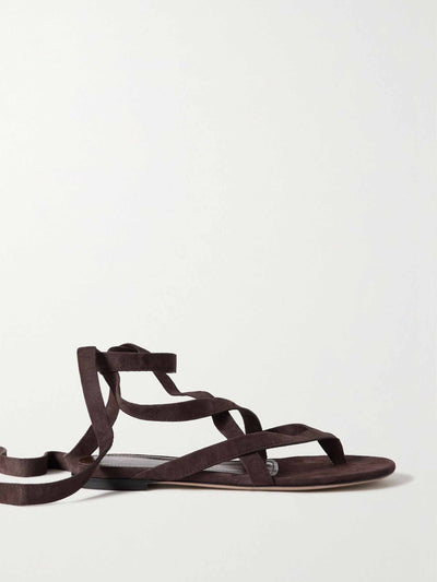 The Attico Suede sandals at Collagerie