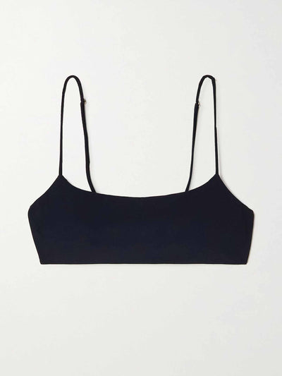 The Row Navy stretch jersey bralette at Collagerie