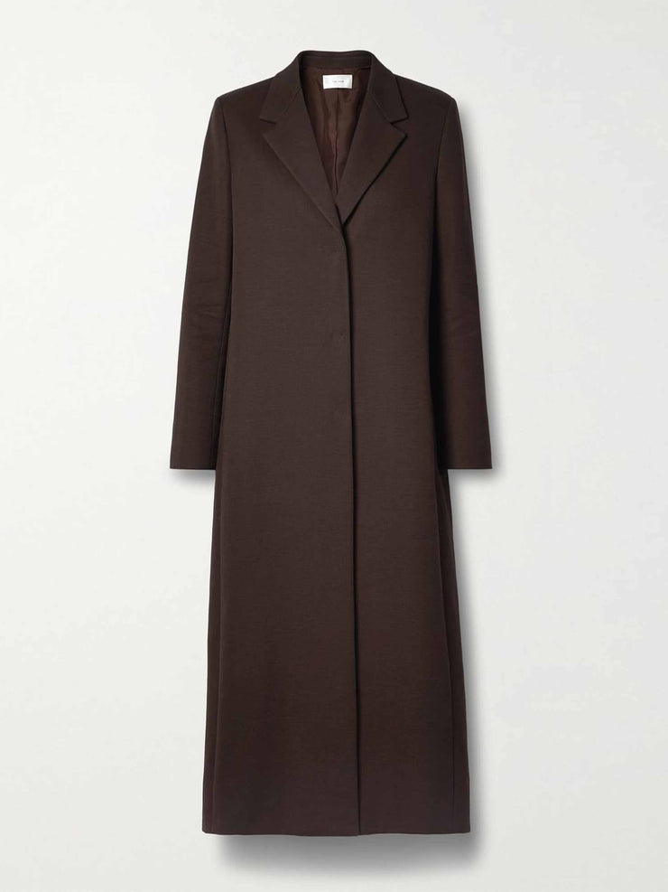 Sulle cotton and wool-blend coat