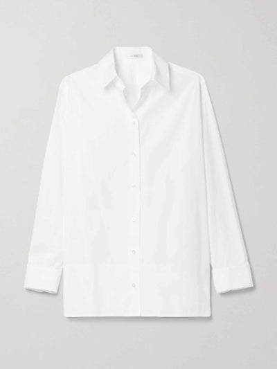 The Row White cotton-poplin shirt at Collagerie