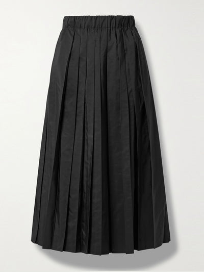Tibi Black nylon maxi skirt at Collagerie
