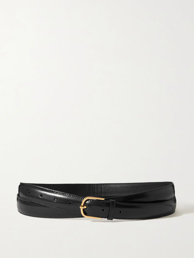 Totême Glossed-leather belt at Collagerie