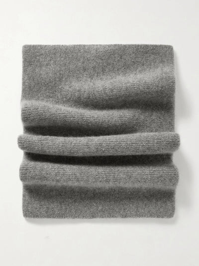 Totême Grey ribbed cashmere-blend snood at Collagerie