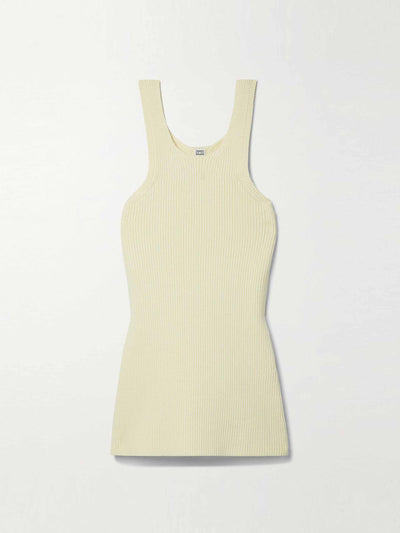 Totême Ribbed knit tank at Collagerie