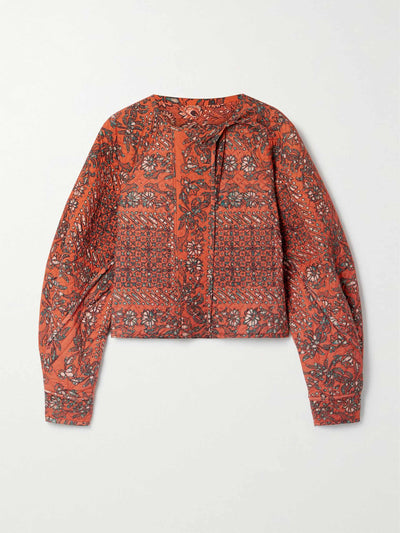 Ulla Johnson Printed quilted cotton jacket at Collagerie