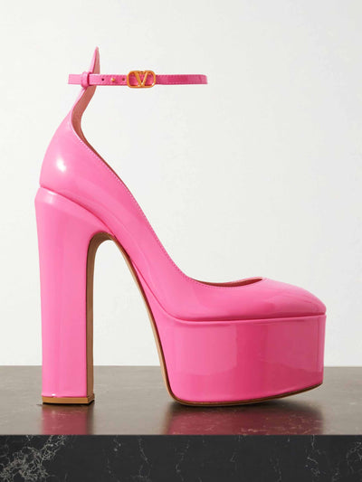 Valentino Pink platform heels at Collagerie