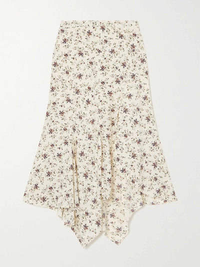 Veronica Beard Floral-print skirt at Collagerie
