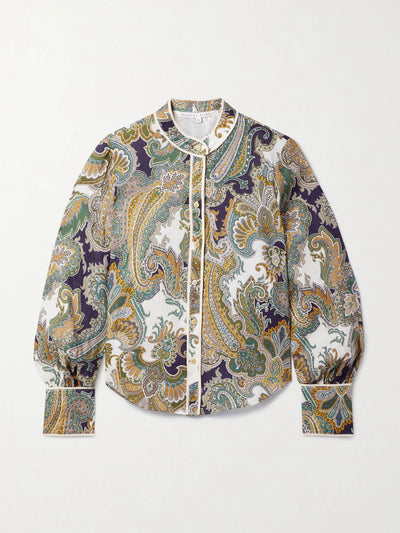 Veronica Beard Paisley print shirt at Collagerie