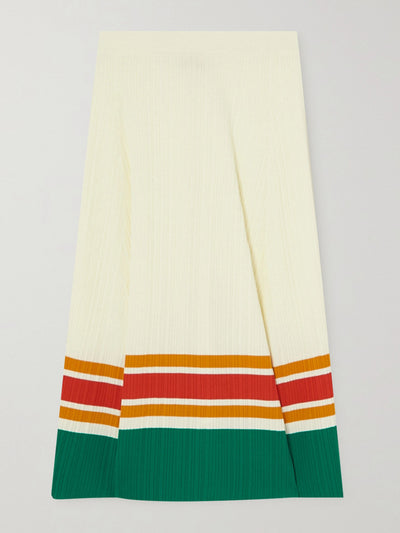 Wales Bonner Midi skirt with stripes at Collagerie