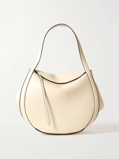 Wandler Ivory leather shoulder bag at Collagerie
