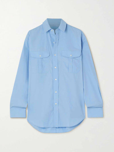 Wardrobe.NYC Oversized cotton-poplin shirt at Collagerie