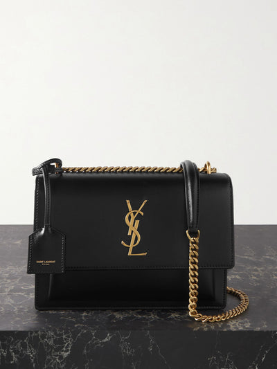 Saint Laurent Black and gold shoulder bag at Collagerie