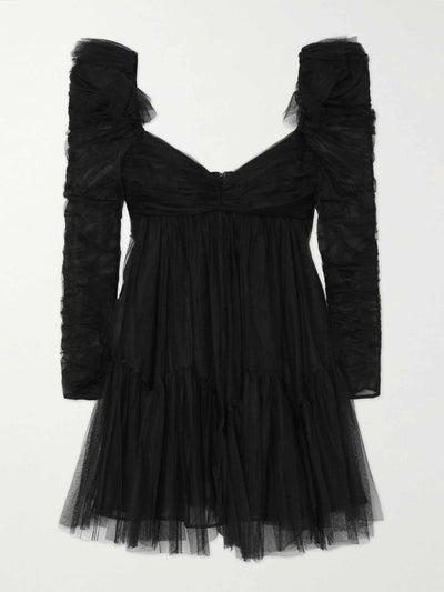 Zimmermann Black ruched dress at Collagerie