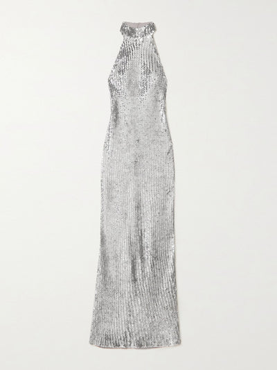 Ashish Silver sequined maxi dress at Collagerie