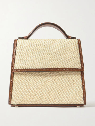 Hunting Season Top handle bag in woven iraca (medium) at Collagerie