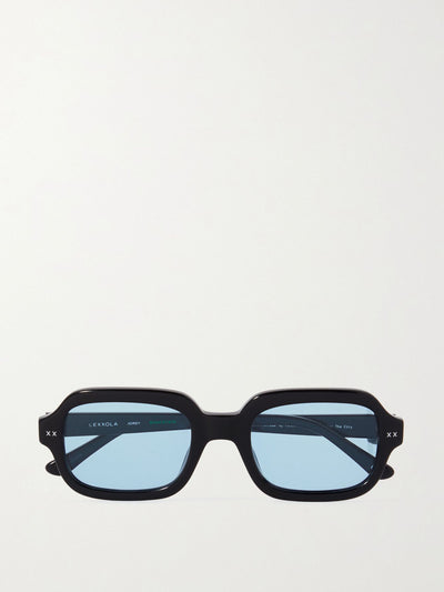 Lexxola Black and blue lens square-frame sunglasses at Collagerie