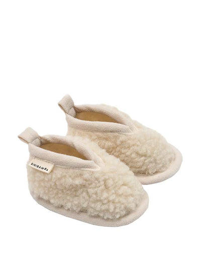 Binibamba Merino sheepskin booties at Collagerie