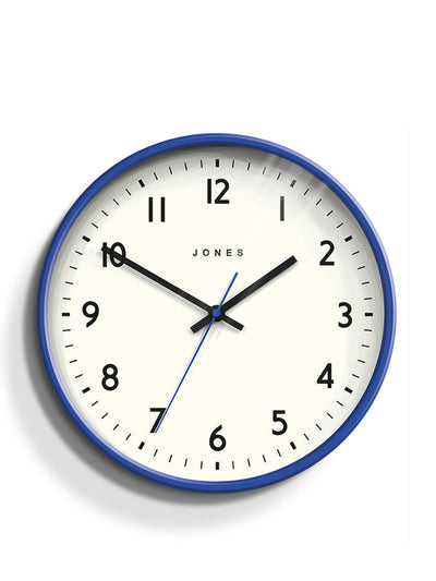 Jones Blue classic wall clock at Collagerie