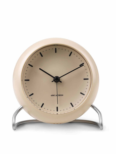 Arne Jacobsen Clocks Beige table clock at Collagerie