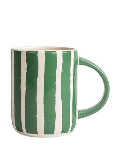 Byon Green Striped mug at Collagerie