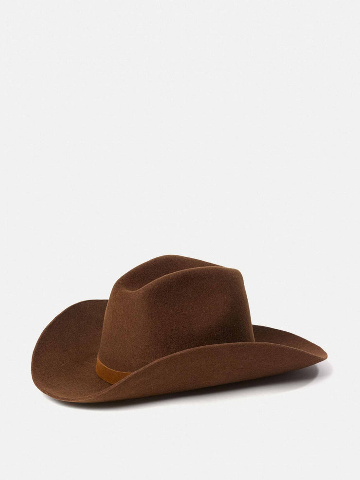 Felted-wool western hat