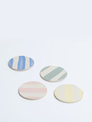 Striped coasters (set of 4)