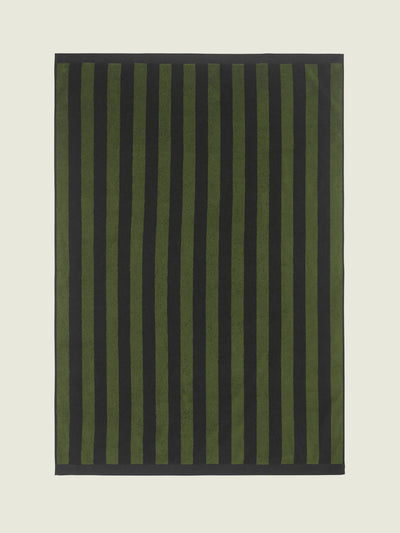 OAS Green striped towel at Collagerie