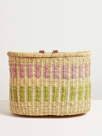 The Basket Room Handwoven bike basket at Collagerie