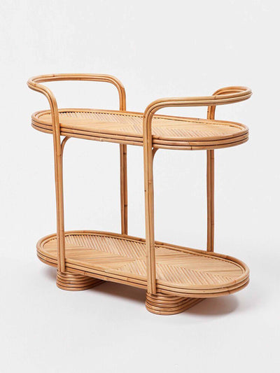 Oliver Bonas Piaf rattan bar drinks stand at Collagerie