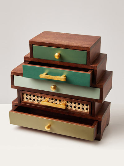 Oliver Bonas Wooden jewellery box at Collagerie