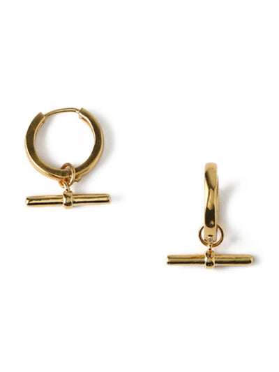 Orelia T-bar hoop earrings at Collagerie