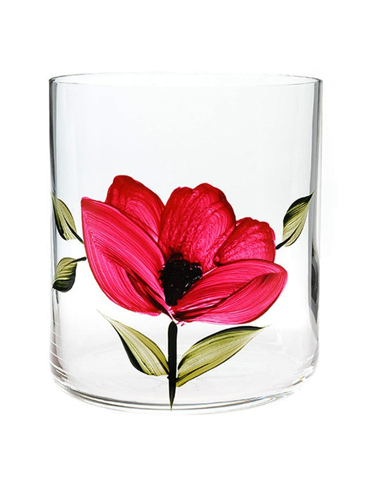 Poppy crystal tumbler