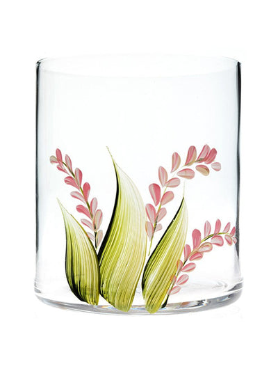 Petra Palumbo Fairest pink lavender crystal tumbler at Collagerie