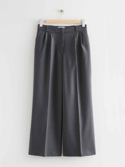 &other Stories Relaxed press crease trousers at Collagerie