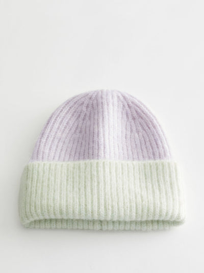 & Other Stories Lilac wool beanie at Collagerie