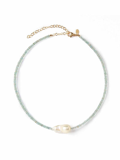 Joie digiovanni Pearl gemstone necklace at Collagerie