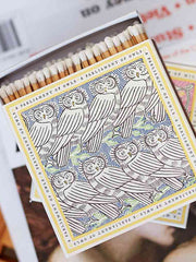 Polkra x Fee Greening a parliament of owls matchbox
