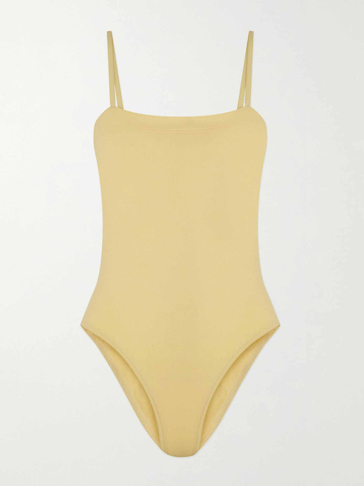 Pastel yellow swimsuit