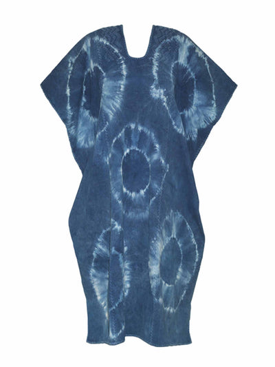 Pippa Holt Blue tie-dye kaftan at Collagerie